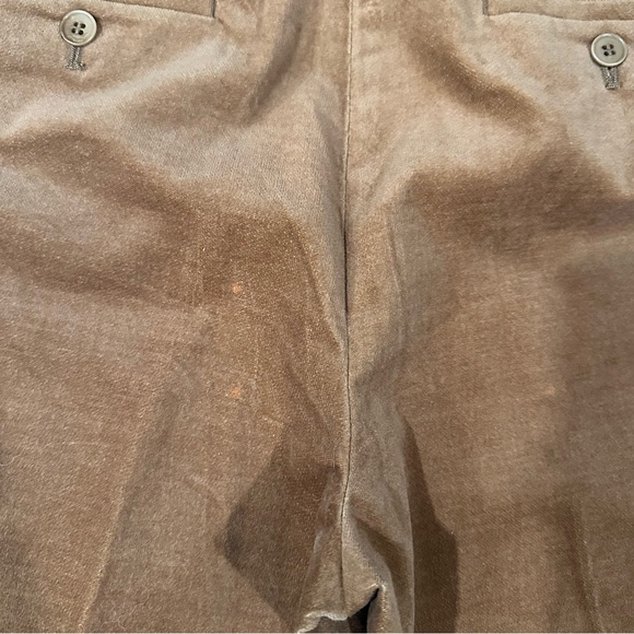 Talbots Curvy Petite Brown Velvet Pants Size 10P Straight Leg - Picture 9 of 9
